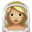 bride with veil medium-light skin tone