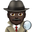 detective dark skin tone