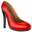 high-heeled shoe