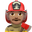 man firefighter medium skin tone