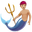 merman medium-light skin tone