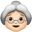 old woman light skin tone