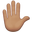 raised hand medium skin tone