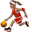 woman bouncing ball medium skin tone