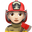 woman firefighter light skin tone