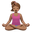 woman in lotus position medium skin tone