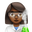 woman scientist medium-dark skin tone