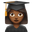 woman student medium-dark skin tone