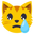 crying cat face