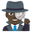 detective dark skin tone