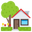 house with garden