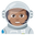 man astronaut medium skin tone