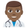 man health worker medium-dark skin tone