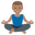 man in lotus position medium skin tone