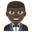 man in tuxedo dark skin tone