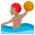 man playing water polo medium skin tone