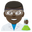 man scientist dark skin tone