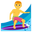 man surfing