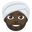 man wearing turban dark skin tone