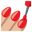 nail polish medium-light skin tone