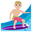 person surfing medium-light skin tone