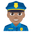 police officer medium skin tone