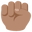 raised fist medium skin tone