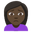 woman frowning dark skin tone