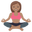 woman in lotus position medium skin tone