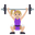 woman lifting weights medium-light skin tone