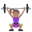 woman lifting weights medium skin tone