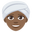 woman wearing turban medium-dark skin tone