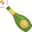 bottle with popping cork