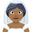 bride with veil medium-dark skin tone