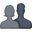 busts in silhouette