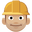 construction worker medium-light skin tone