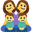 family: two woman, two boys