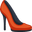 high-heeled shoe