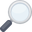 magnifying glass tilted right