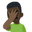 man facepalming dark skin tone