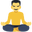 man in lotus position