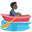 man rowing boat dark skin tone