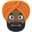 man wearing turban dark skin tone