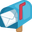 open mailbox with raised flag