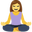person in lotus position