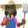 woman farmer dark skin tone