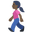 woman walking dark skin tone