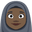 woman with headscarf dark skin tone