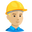 construction worker medium-light skin tone