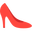 high-heeled shoe